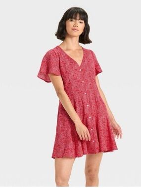 Universal Thread flutter sleeve mini dress